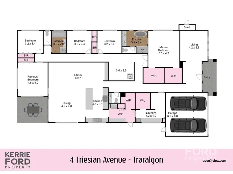 Floorplan of Homely house listing, 4 Friesian Avenue, Traralgon VIC 3844