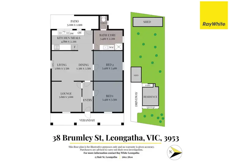 Floorplan of Homely house listing, 38 Brumley Street, Leongatha VIC 3953