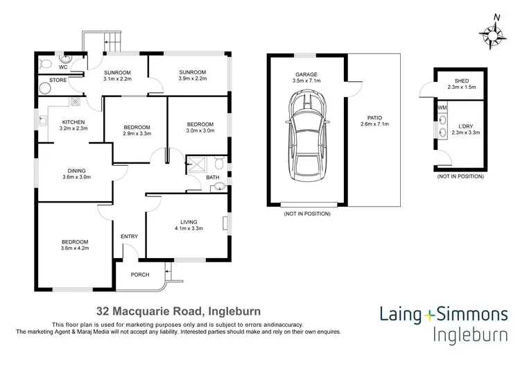 Floorplan of Homely house listing, 32 Macquarie Road, Ingleburn NSW 2565