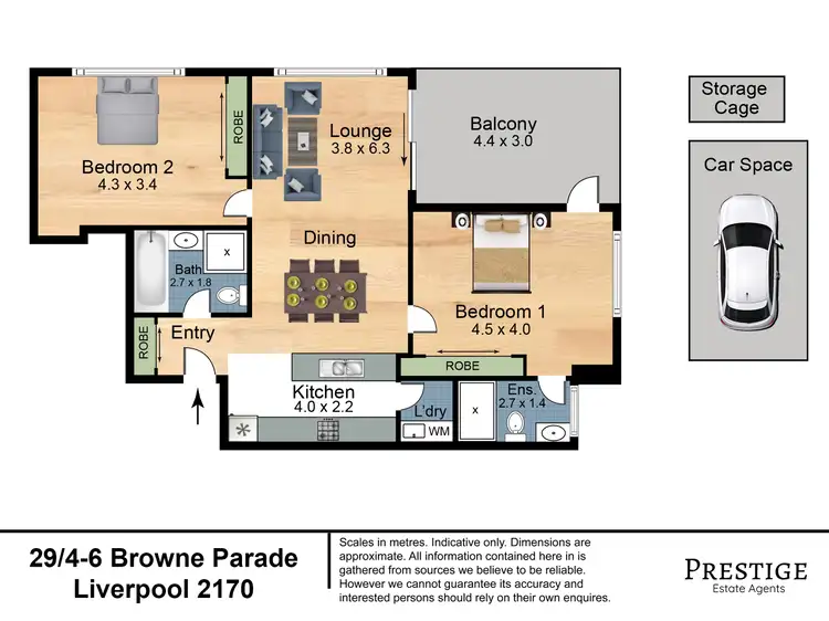 Floorplan of Homely apartment listing, 29/4-6 Browne Parade, Warwick Farm NSW 2170