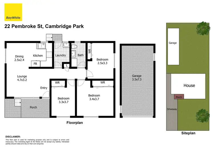 Floorplan of Homely house listing, 22 Pembroke Street, Cambridge Park NSW 2747