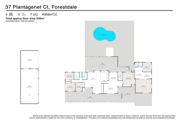 Floorplan of Homely house listing, 37 Plantagenet Court, Forestdale QLD 4118