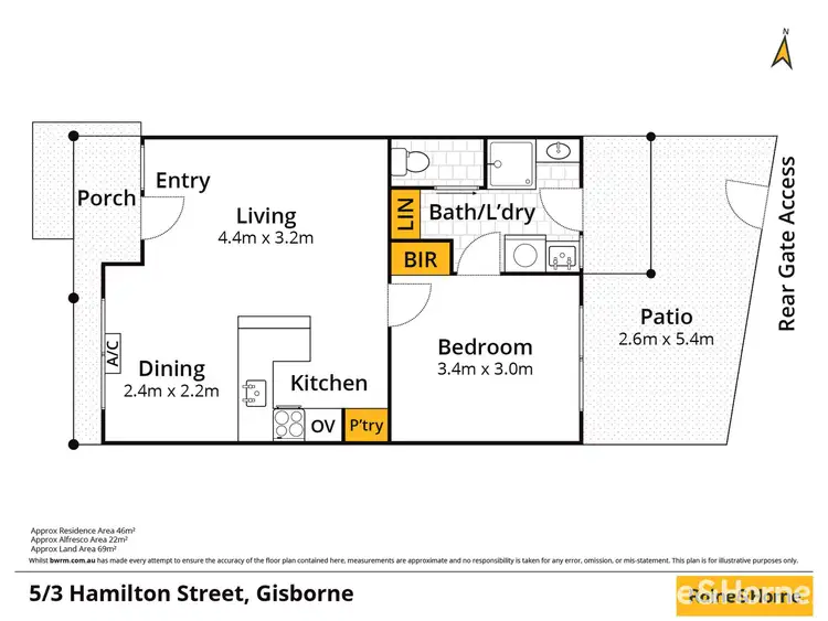 Floorplan of Homely house listing, 5/3 Hamilton Street, Gisborne VIC 3437