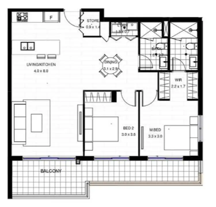Floorplan of Homely apartment listing, 207/6 Isla Street, Schofields NSW 2762