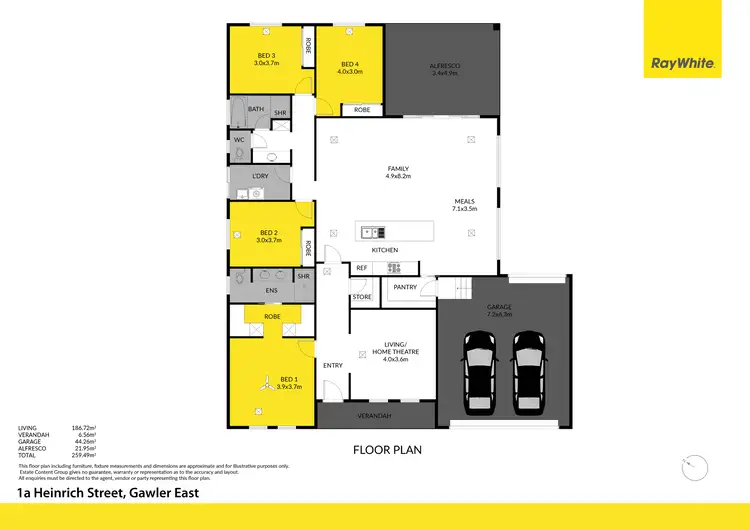 Floorplan of Homely house listing, 1A Heinrich Street, Gawler East SA 5118