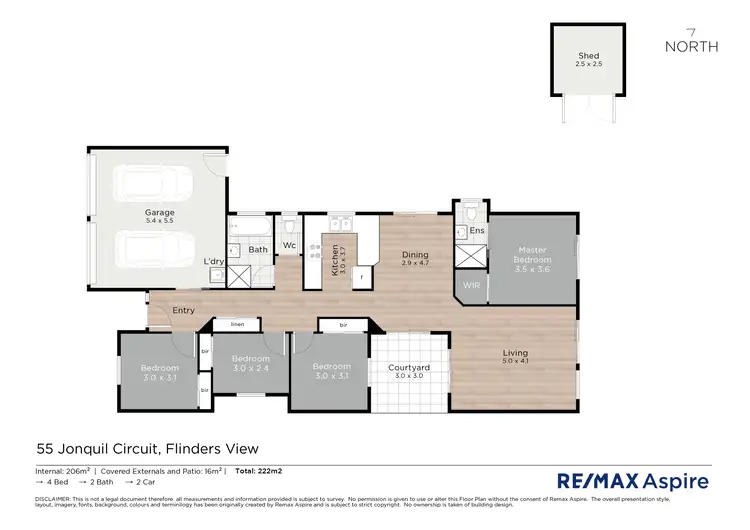 Floorplan of Homely house listing, 55 Jonquil Circuit, Flinders View QLD 4305