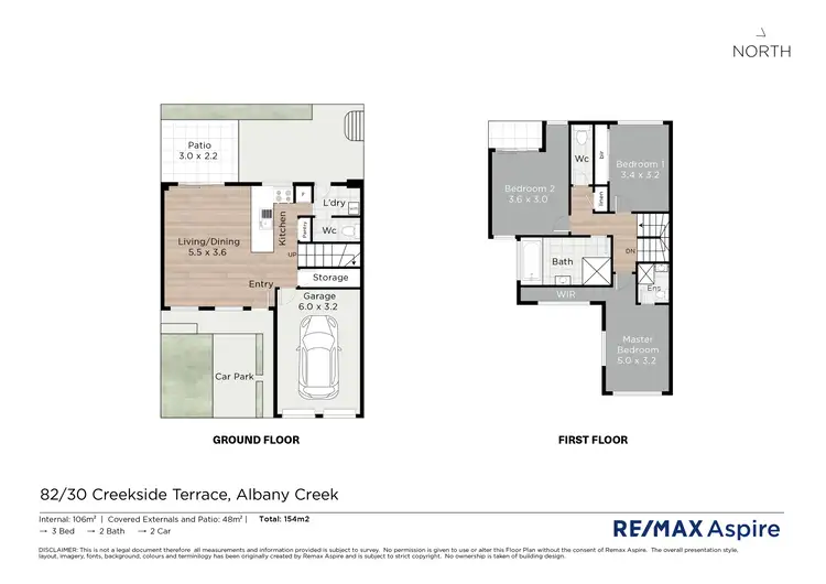 Floorplan of Homely townhouse listing, 82/30 Creekside Terrace, Albany Creek QLD 4035
