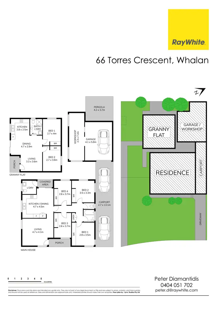 Floorplan of Homely house listing, 66 & 66A Torres Crescent, Whalan NSW 2770
