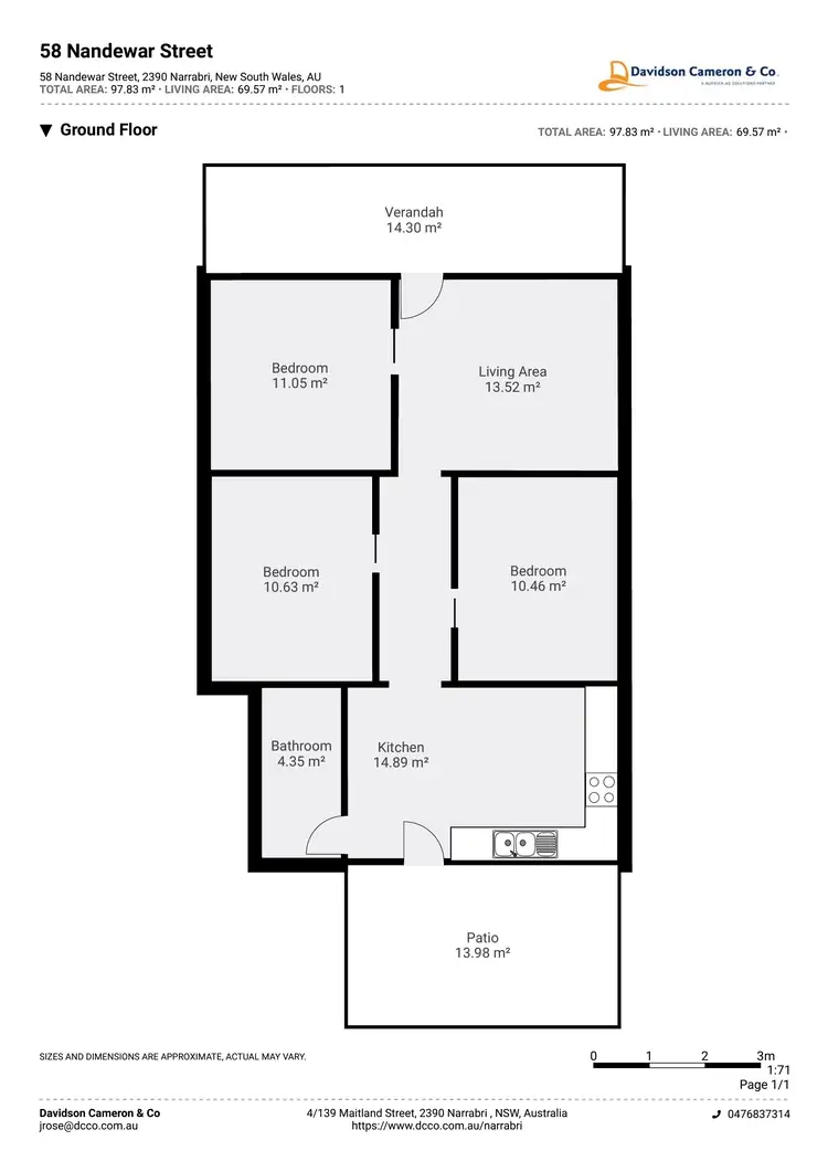 Floorplan of Homely house listing, 58 Nandewar Street, Narrabri NSW 2390