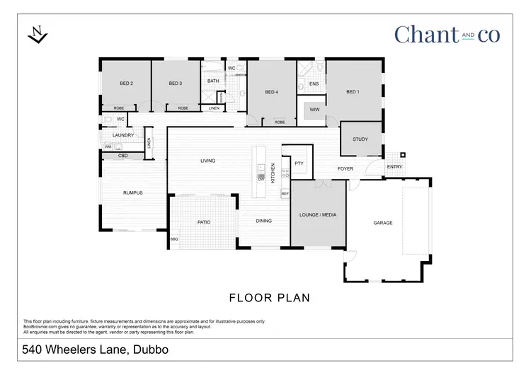 Floorplan of Homely house listing, 540 Wheelers Lane, Dubbo NSW 2830