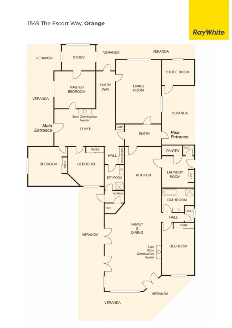 Floorplan of Homely rural property listing, 1549 The Escort Way, Orange NSW 2800