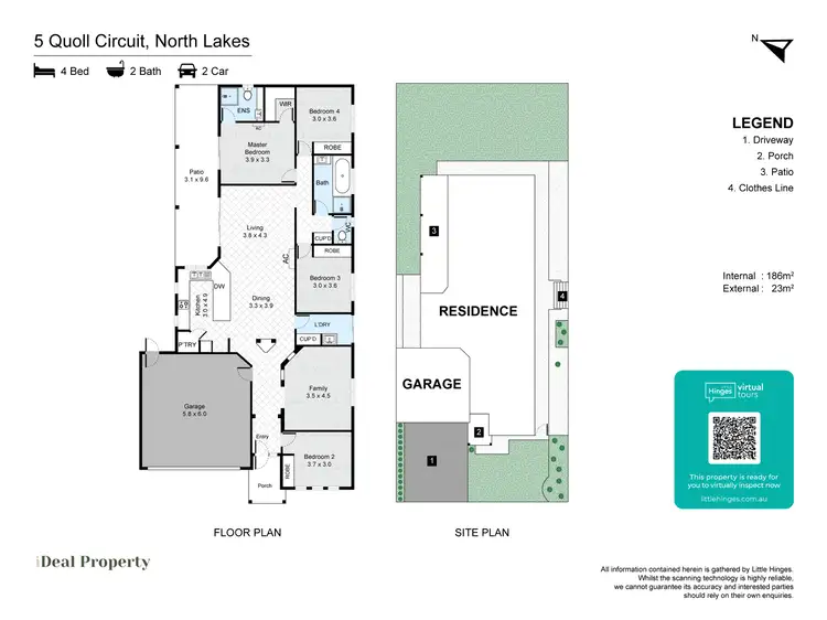 Floorplan of Homely house listing, 5 Quoll Circuit, North Lakes QLD 4509