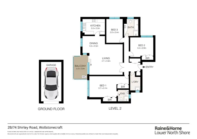 Floorplan of Homely apartment listing, 2B/74 Shirley Road, Wollstonecraft NSW 2065