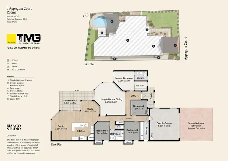 Floorplan of Homely house listing, 5 Applegum Court, Robina QLD 4226