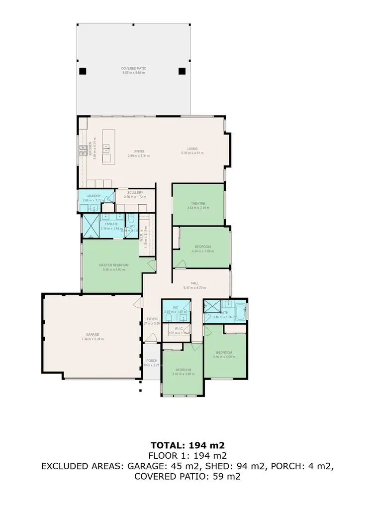 Floorplan of Homely house listing, 18 Sierra Crescent, Vasse WA 6280