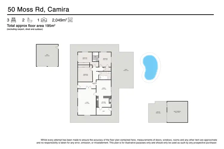 Floorplan of Homely house listing, 50 Moss Road, Camira QLD 4300