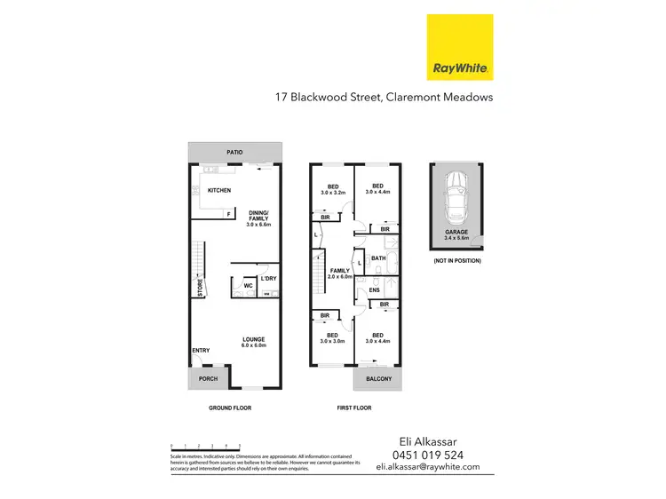 Floorplan of Homely townhouse listing, 17 Blackwood Street, Claremont Meadows NSW 2747
