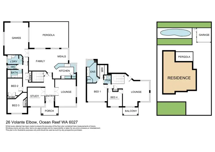 Floorplan of Homely house listing, 26 Volante Elbow, Ocean Reef WA 6027