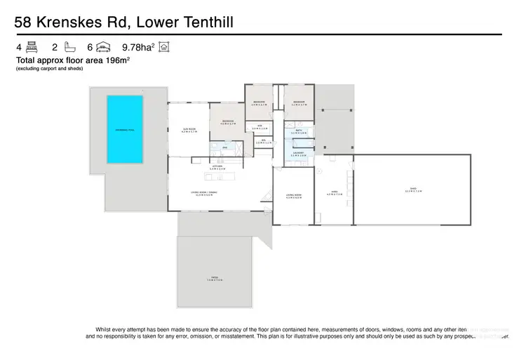 Floorplan of Homely house listing, 58 Krenskes Road, Upper Tenthill QLD 4343