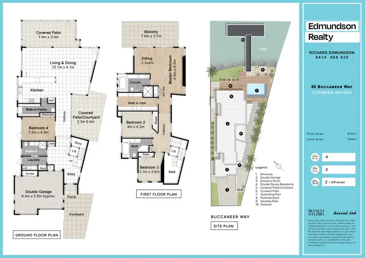 Floorplan of Homely house listing, 50 Buccaneer Way, Coomera Waters QLD 4209