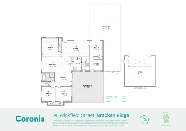 Floorplan of Homely house listing, 96 Wickfield Street, Bracken Ridge QLD 4017
