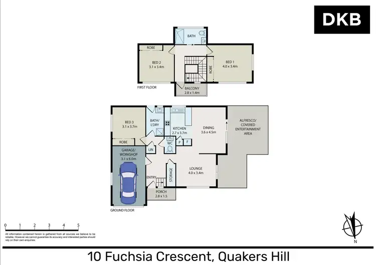 Floorplan of Homely house listing, 10 Fuchsia Crescent, Quakers Hill NSW 2763