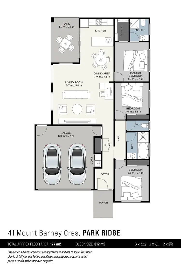 Floorplan of Homely house listing, 41 Mount Barney Crescent, Park Ridge QLD 4125