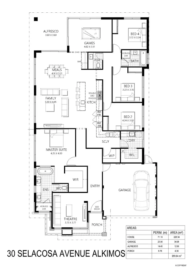 Floorplan of Homely house listing, 30 Selacosa Avenue, Alkimos WA 6038