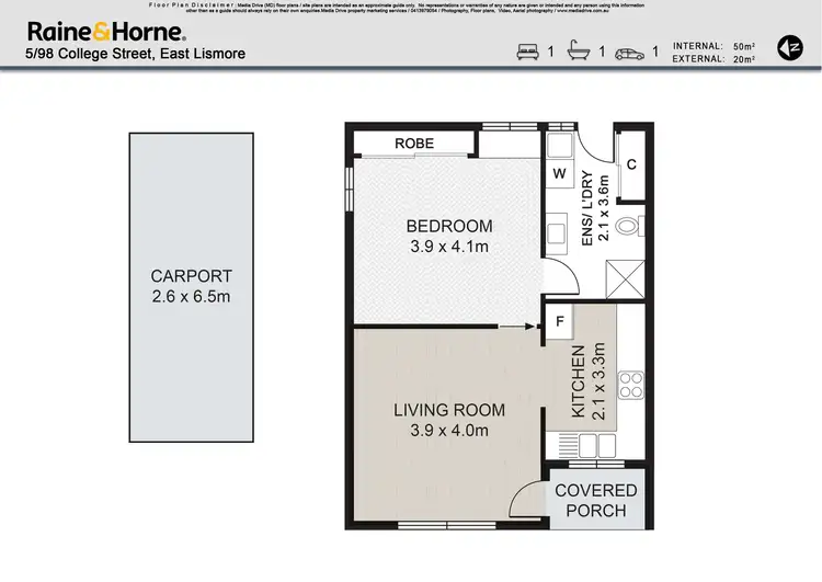 Floorplan of Homely house listing, 5/98 College Street, East Lismore NSW 2480