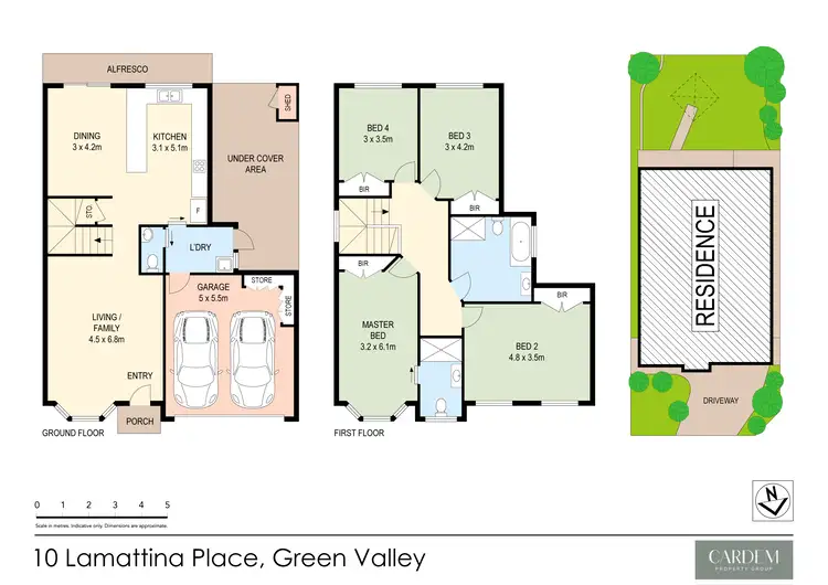 Floorplan of Homely house listing, 10 Lamattina Place, Green Valley NSW 2168