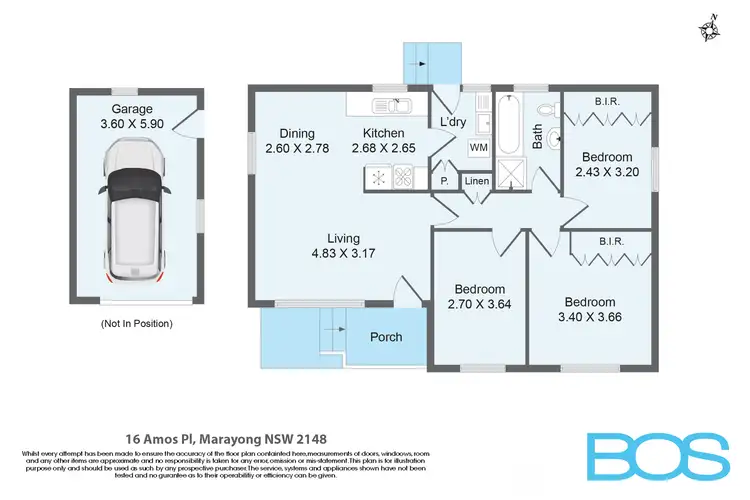 Floorplan of Homely house listing, 16 Amos Place, Marayong NSW 2148