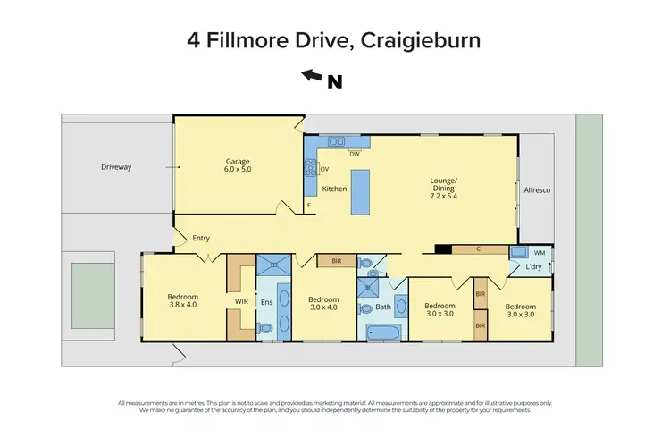 Floorplan of Homely house listing, 4 Fillmore Drive, Craigieburn VIC 3064