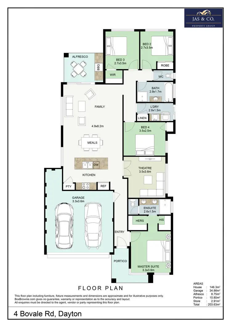 Floorplan of Homely house listing, 4 Bovale Road, Dayton WA 6055