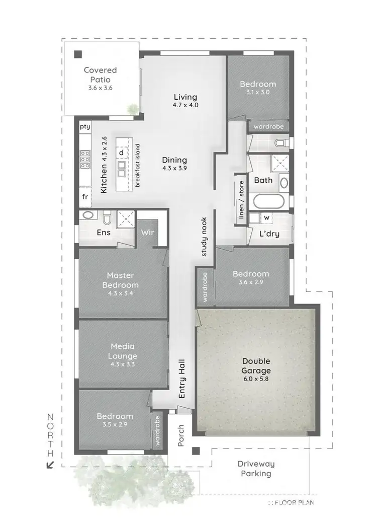 Floorplan of Homely house listing, 60 Dickson Crescent, North Lakes QLD 4509