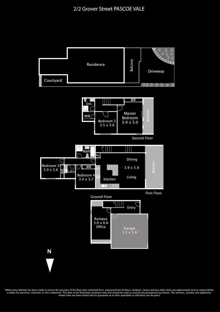 Floorplan of Homely house listing, 2/2 Grover Street, Pascoe Vale VIC 3044