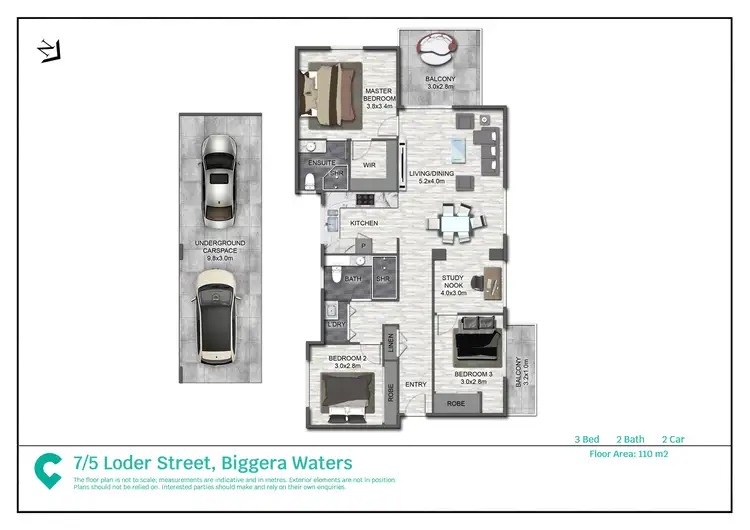 Floorplan of Homely unit listing, 7/5 Loder Street, Biggera Waters QLD 4216