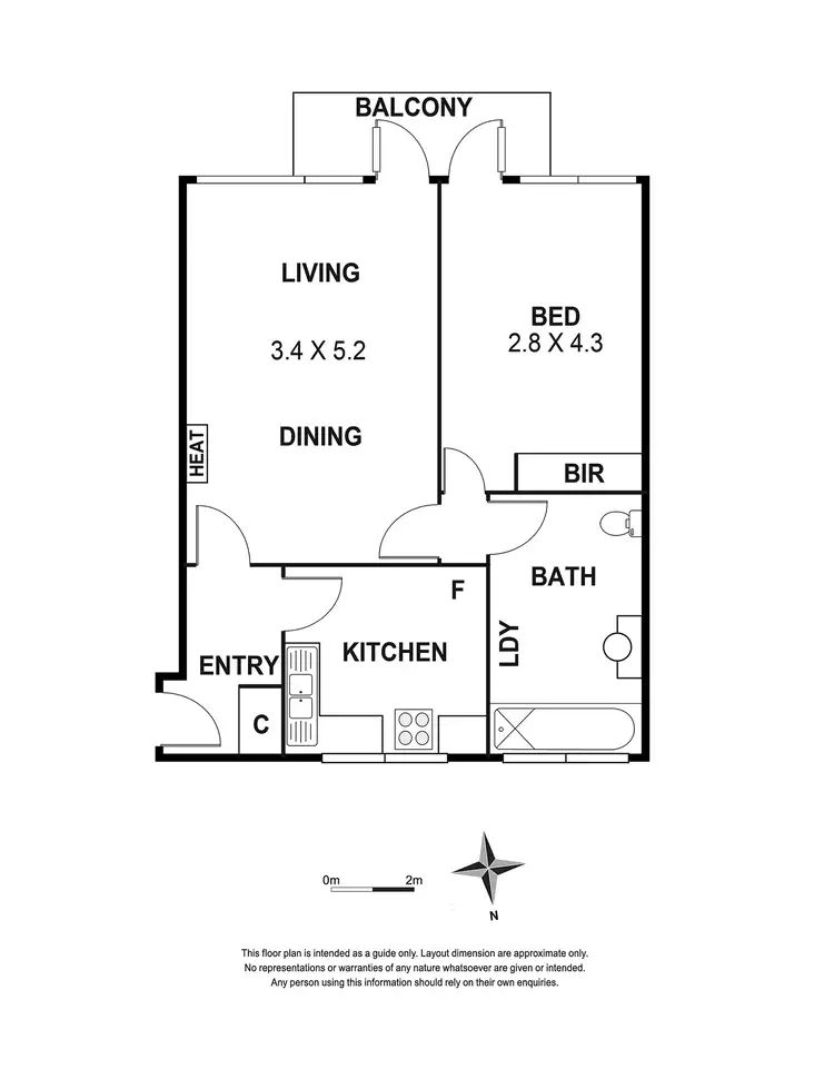 Floorplan of Homely unit listing, 17/393 Toorak Road, South Yarra VIC 3141