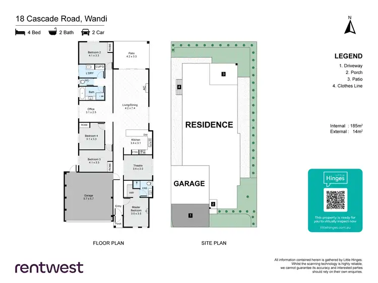 Floorplan of Homely house listing, 18 Cascade Road, Wandi WA 6167