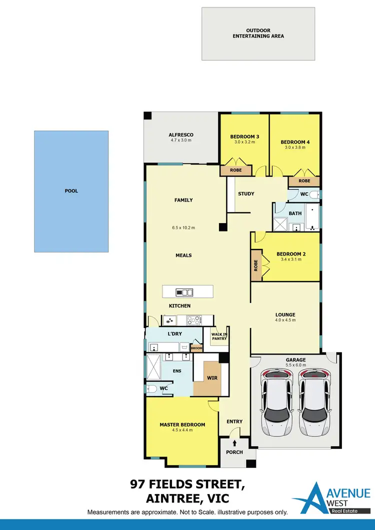 Floorplan of Homely house listing, 97 Fields Street, Aintree VIC 3336