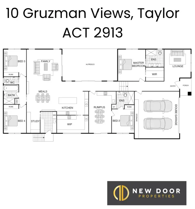 Floorplan of Homely house listing, 10 Gruzman View, Taylor ACT 2913