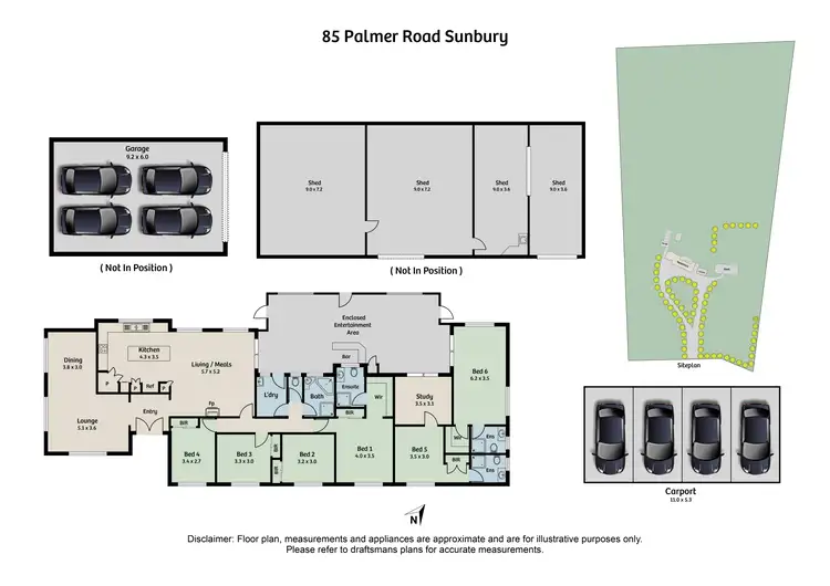 Floorplan of Homely house listing, 85 Palmer Road, Sunbury VIC 3429
