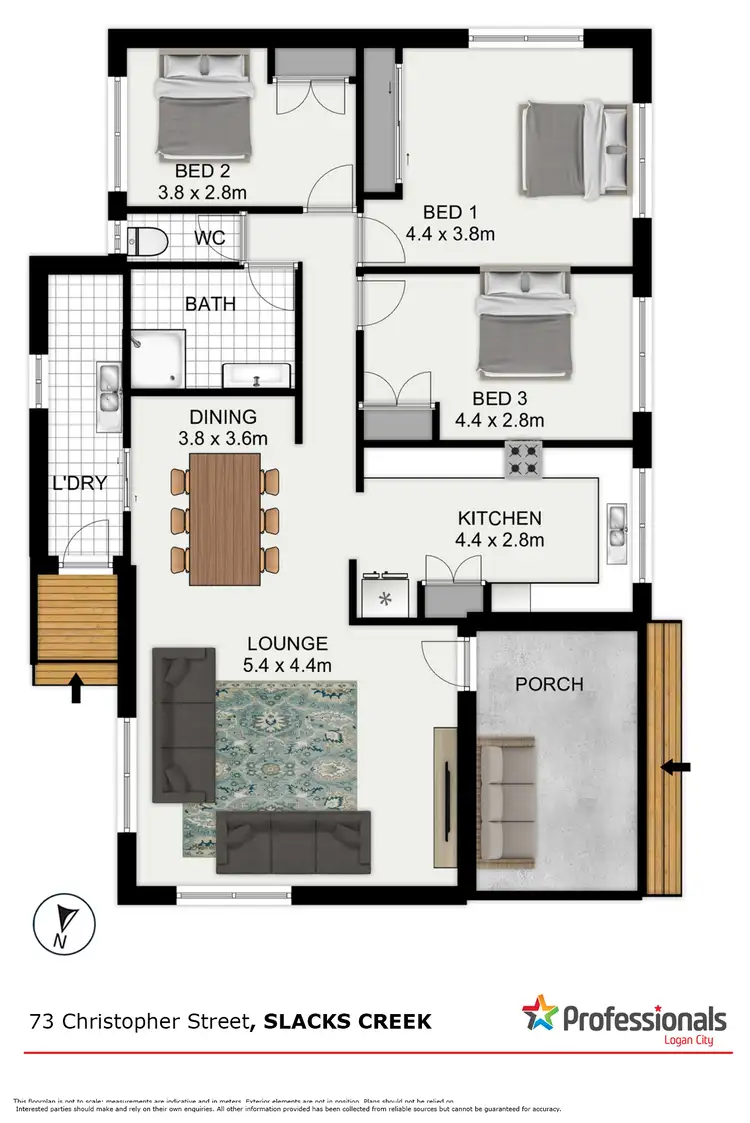 Floorplan of Homely house listing, 73 Christopher Street, Slacks Creek QLD 4127