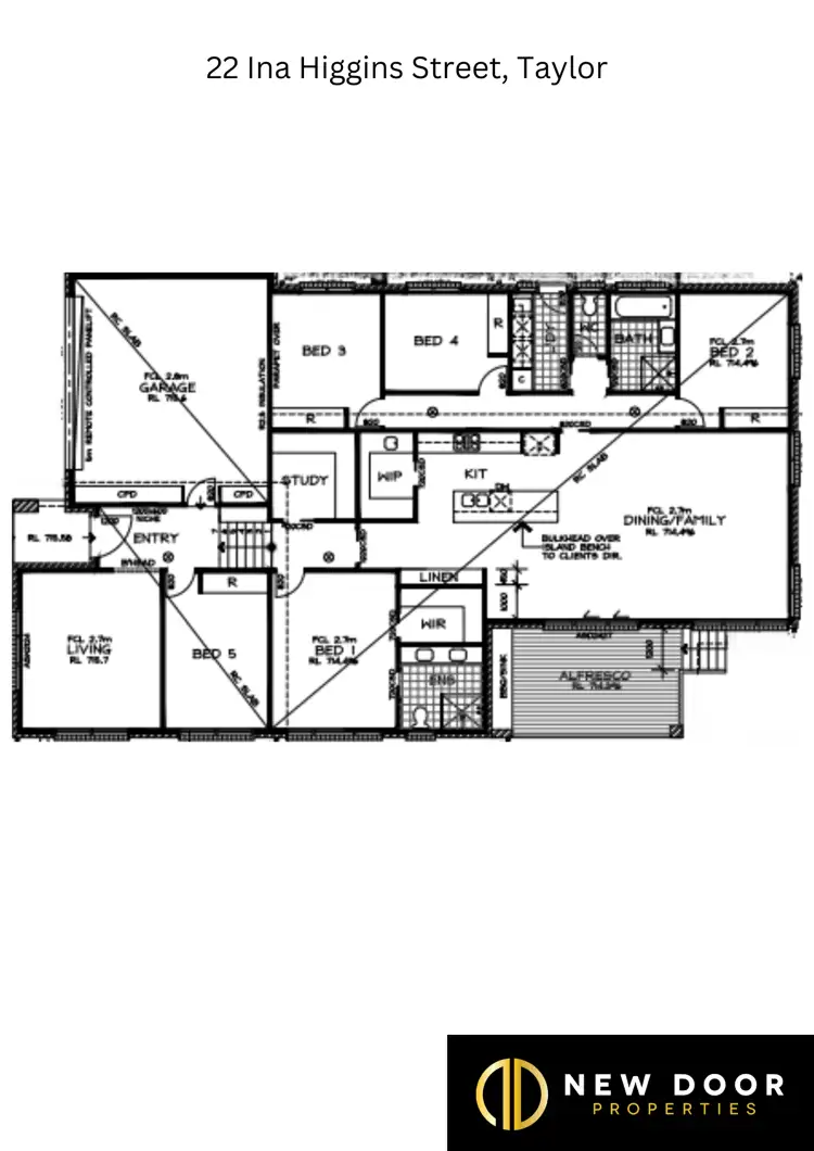 Floorplan of Homely land listing, 22 Ina Higgins Street, Taylor ACT 2913