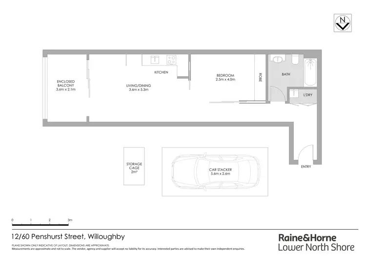 Floorplan of Homely apartment listing, 12/60 Penshurst Street, Willoughby NSW 2068