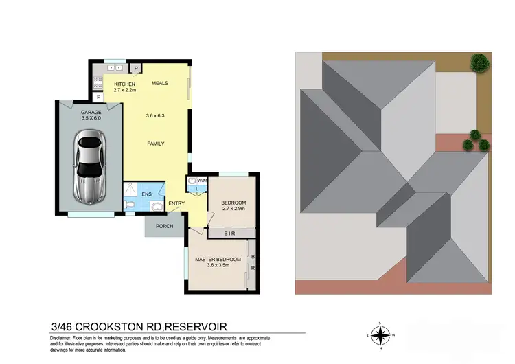 Floorplan of Homely unit listing, 3/46 Crookston Road, Reservoir VIC 3073
