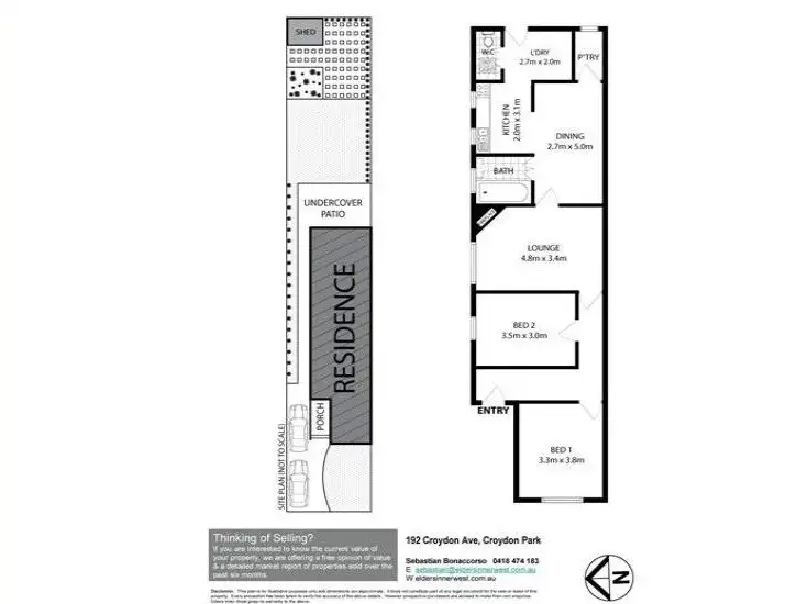 Floorplan of Homely other listing, 192 Croydon Avenue, Croydon Park NSW 2133