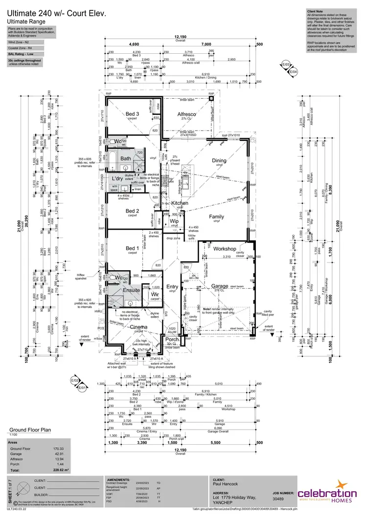 Floorplan of Homely house listing, 19 Holiday Way, Yanchep WA 6035