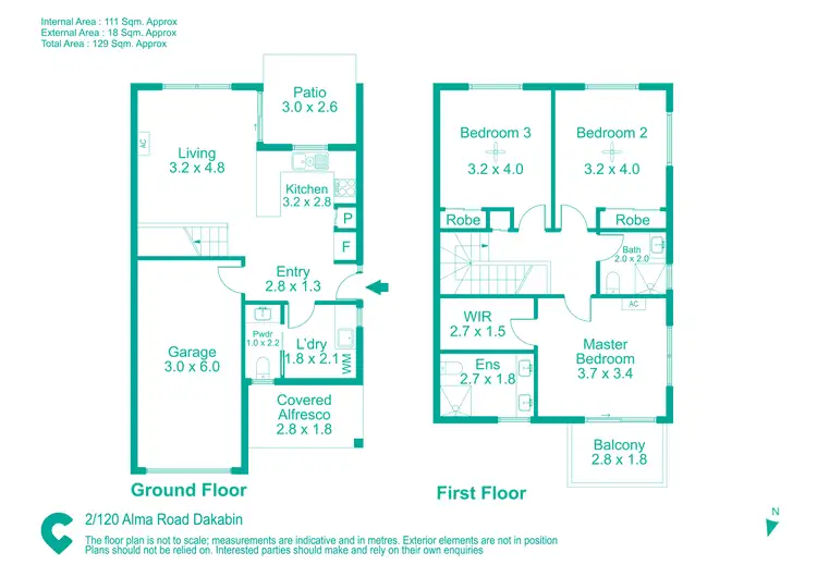 Floorplan of Homely townhouse listing, 2/120 Alma Road, Dakabin QLD 4503