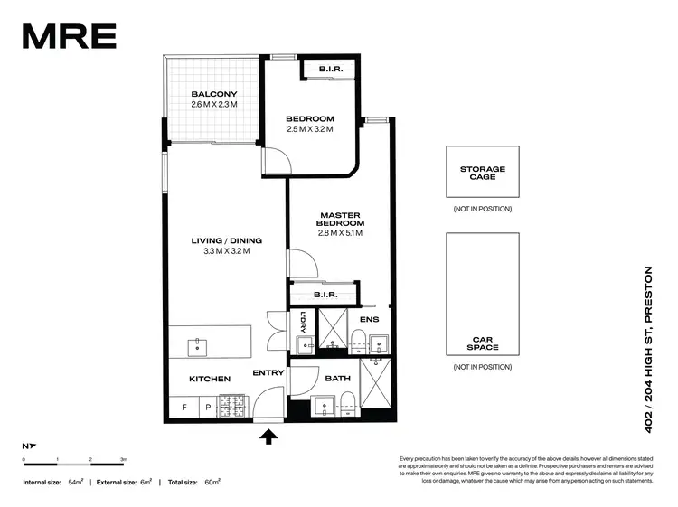 Floorplan of Homely apartment listing, 402/204 High Street, Preston VIC 3072