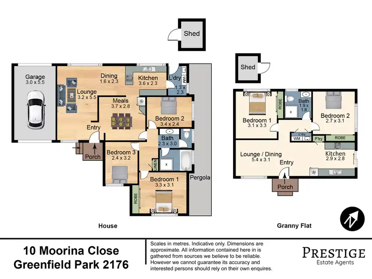 Floorplan of Homely house listing, 10 & 10a Moorina Close, Greenfield Park NSW 2176